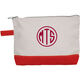 Choice of Monogram Style Canvas Make-Up Bag Image 11 of 14